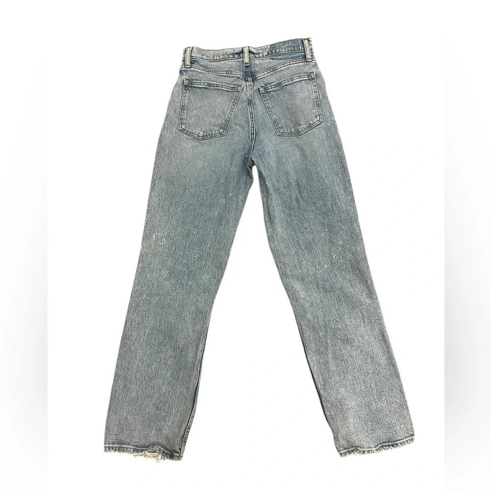 Abercrombie & Fitch 90s Straight Ultra High Rise Jeans Distressed Size 26 / 2S - Picture 5 of 5